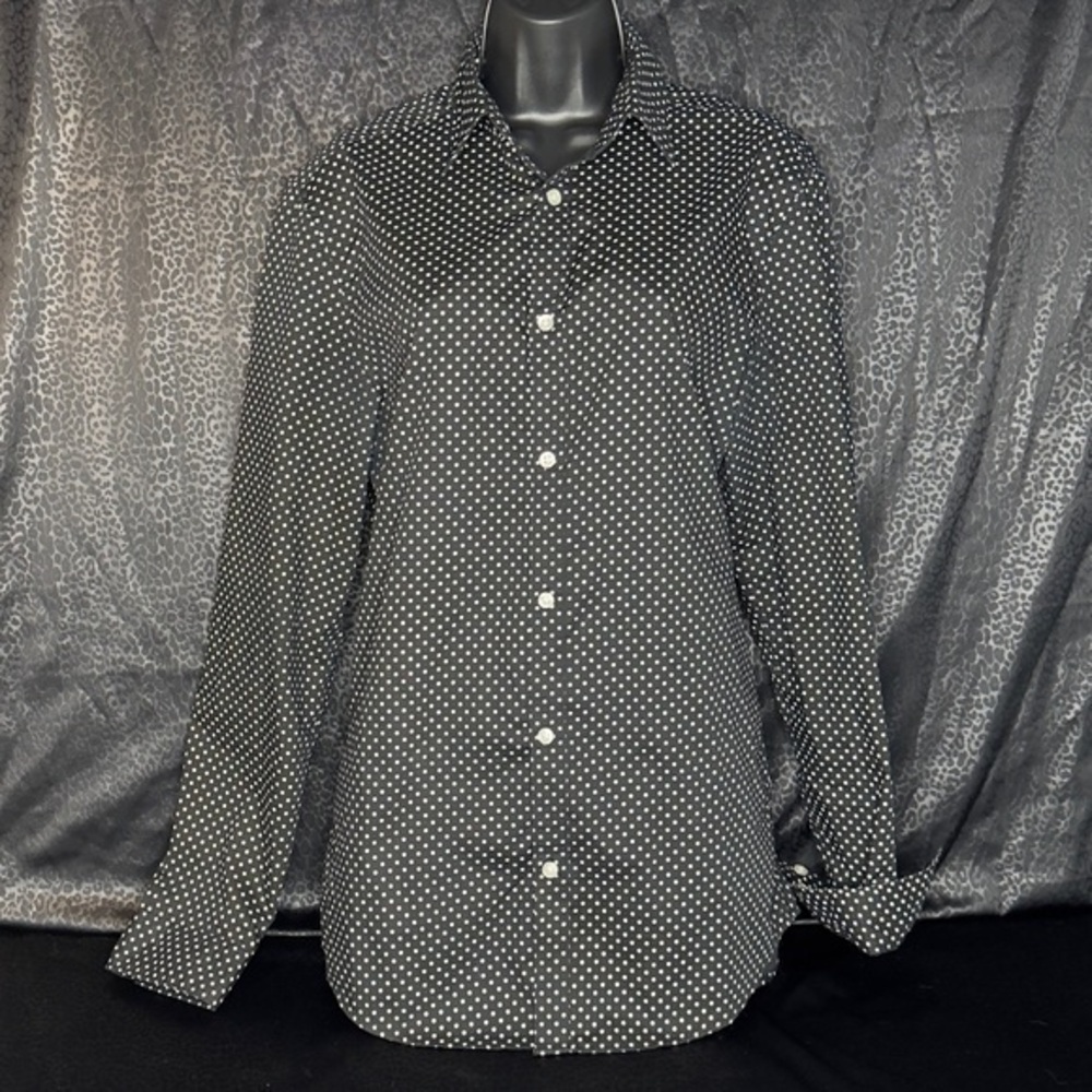 H&M Black and White Polka Dot Shirt Men’s M